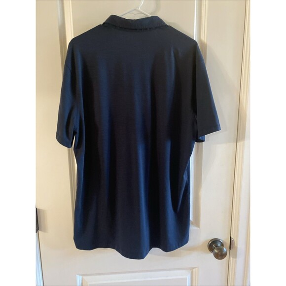 Lululemon Men’s Polo Size Xl Short Sleeve Navy Blue - Picture 3 of 6